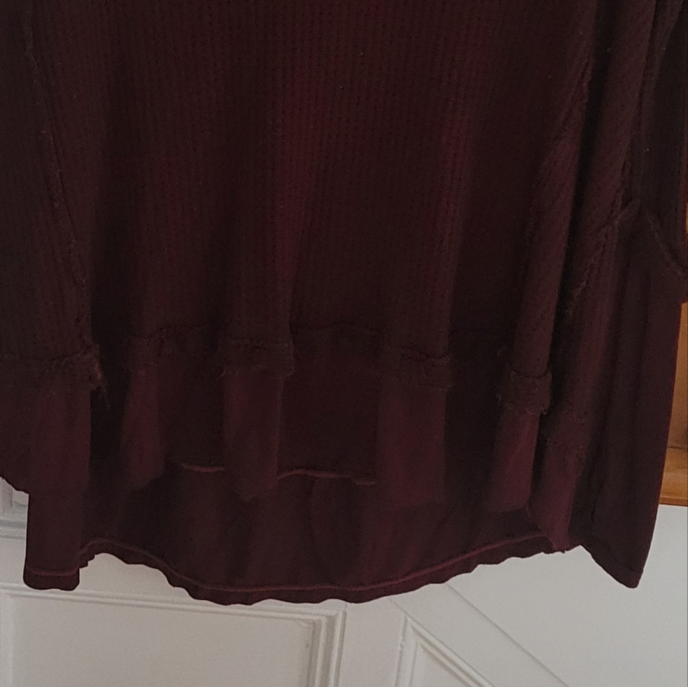 WE THE FREE Free People  Laguna Thermal Longsleeve Shirt Size Medium - Picture 7 of 9
